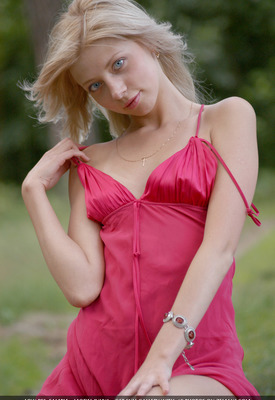 Sexy Angel Juliya Pulls Off Her Dress And Poses in The Woods by Zemani