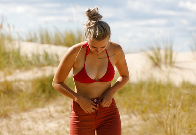 Lauma Gela & Oxana Chic in Two Girls One Swimsuit by Zishy