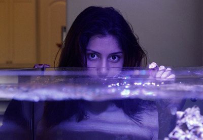 Emelia Pearl in Aquarium Teardrops Fall by Zishy