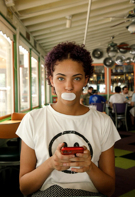 Rebel Tee in Lunch At Lucille's by Zishy