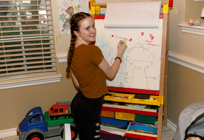 Hazel Moore in Bad Babysitter by Zishy