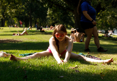 Myra Glasford in Half A Swimsuit by Zishy