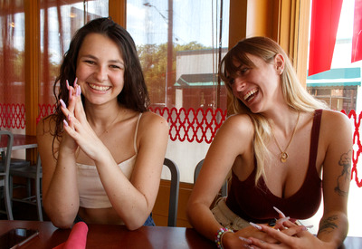 Liz Jordan and Angel Youngs in X Friends by Zishy